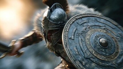 Warrior shield combat