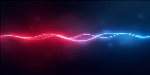 Abstract colorful background with glowing blue light waves for a bright digital art illustration