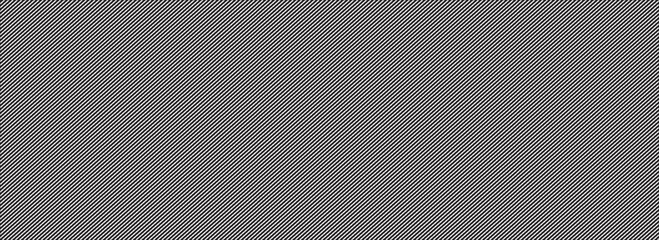 Thin diagonal line seamless pattern. Repeated fine slash lines background. Pinstripe wallpaper. Black and white tilted slanted strip backdrop. Repeating oblique linear texture overlay