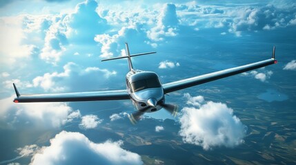 Loopable flight through sky - CG animation