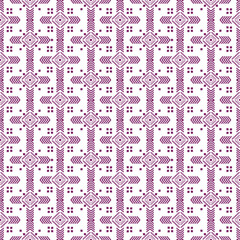 Naklejka premium Geometric pattern, white isolate background