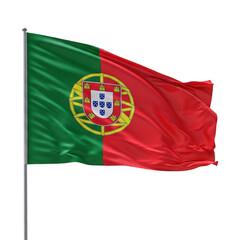 waving flag of portugal