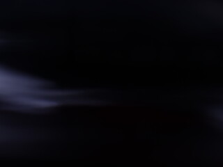 Dark Abstract Blurry white Light on Black Background