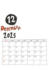 2025 달력 12월