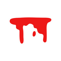 red fluid dripping element