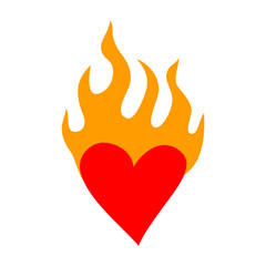 heart in fire element © santi
