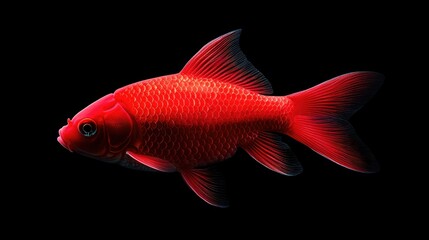 Crimson Koi: A Study in Aquatic Elegance