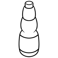 bottle of ramune, japanese soda drink icon