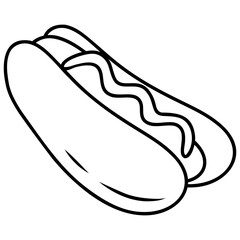 hot dog vector icon logo
