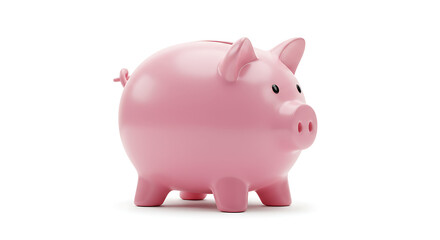 Obraz premium 3D Piggy Bank for Financial Themes