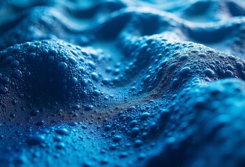 The surging of blue bubbles