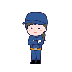 消防団員／ななめ／女性 30