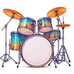 drum kit isolated