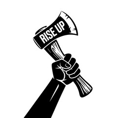 Obraz premium Rise Up with Axe