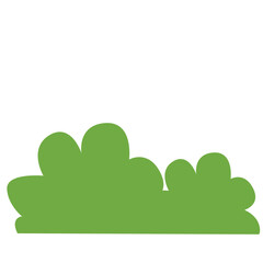 Obraz premium A simple illustration of green bushes, representing plant life, outdoor gardens, and natural landscaping in outdoor environments.