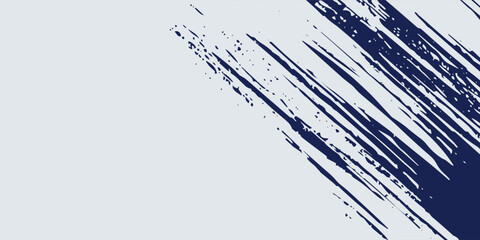 Vector blue paint, ink brush stroke, dry grunge brush smear, line or texture. futuristic modern design vector eps10
