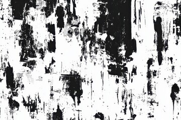 Abstract black and white textured background.  Rough, distressed, and painted design