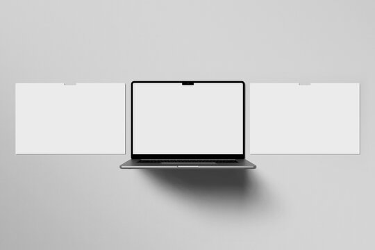 Laptop Screen Mockup, Template for website page