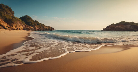 Obraz premium waves on the beach