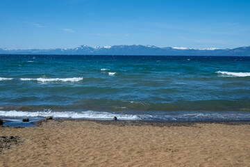 Beach on the Lake Tahoe