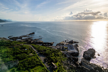 Sunrise at Shitiping in Fengbin Township, Hualien County, Taiwan
