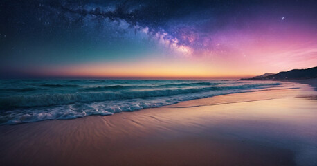 Fototapeta premium sunset on the beach