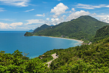 Scenery of the Jiqi beach in Fengbin Township, Hualien County, Taiwan