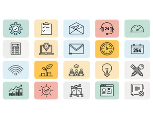 business and finance icons