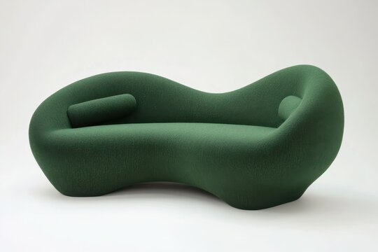 Emerald green, organic couch