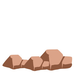 A combination of rocks and green grass, perfect for representing outdoor landscapes, nature, and growth in rocky terrains.