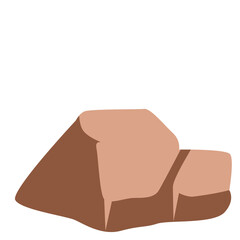  A brown rock, symbolizing earthy textures and geological formations, perfect for nature, geology, and outdoor landscape-themed designs.