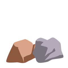  A combination of rocks and grass, perfect for representing nature, rocky terrain, and growth in outdoor landscapes.