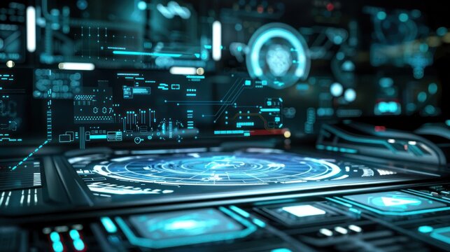 Futuristic technology interface