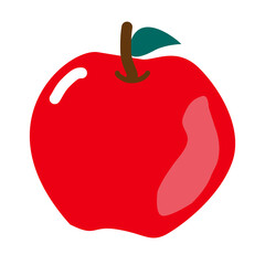 red apple vector illustration