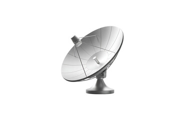Satellite Dish on White