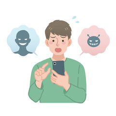 スマホトラブルに合う男性