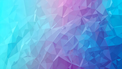 Fototapeta premium Dynamic Abstract Geometric Polygon Background in Vibrant Pink, Blue, and Purple Low Poly Design