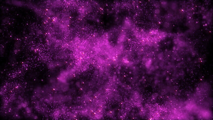 Abstract Purple Nebula with Sparkling Stars Against a Dark Background Space Illustration captivating abstract image