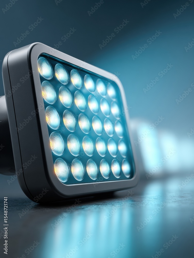 Poster Blinking LED Square Panel with Lenses in Concert Stage Setup for Live Event Production and Audience Engagement Featuring Modern Entertainment Technology