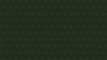 seamless decorative cross mandala. Line art vector  in dark and pale green