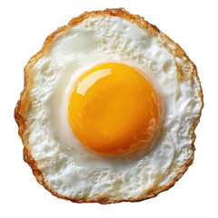 A perfectly fried egg with a runny yolk, crispy edges, and golden brown color.