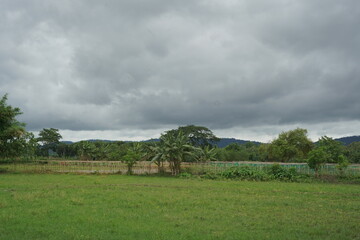 landscape with clouds