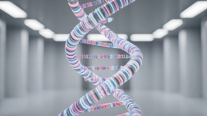 Machine learning dna spiral with logic code woven into organic helix