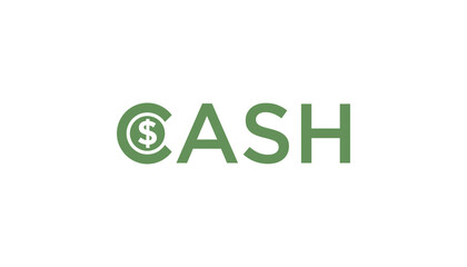 Illustration vector of cash money for finance business logo design template element