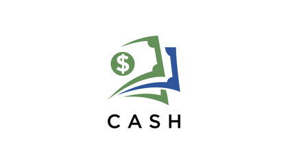Illustration vector of cash money for finance business logo design template element