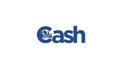 Illustration vector of cash money for finance business logo design template element