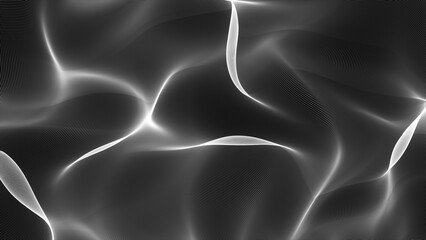 Abstract Vector Illustration. Fantastic elegant wave panorama background design illustration .Imitation an abstract wave on dark background