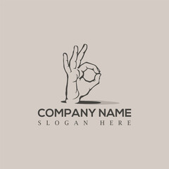 Good and OK Gesture Logo Design