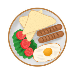 Hearty Sausage and Egg Breakfast