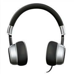 High-Quality Black and Silver Headphones for Music Lovers and Audio Professionals